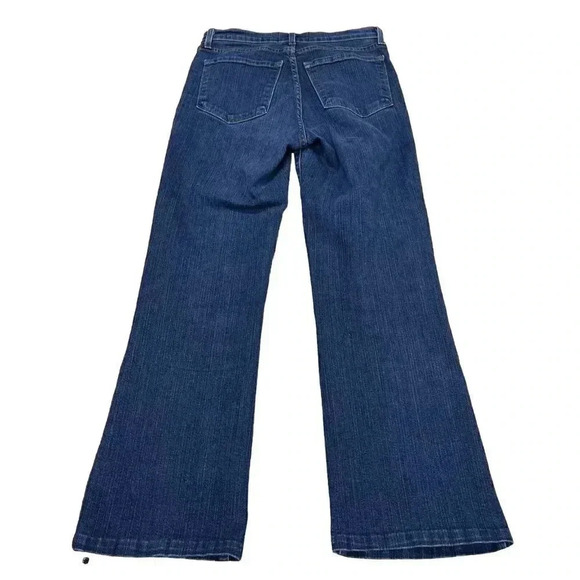 NYDJ Straight Leg Womens Mid Rise Dark Wash Jeans Size 4 - Picture 4 of 14